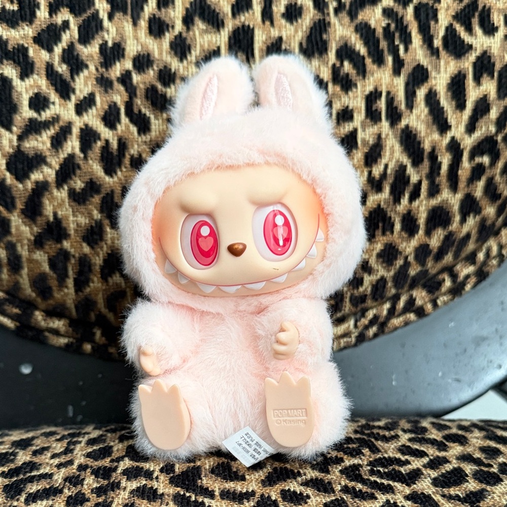 Pink heart eye Labubu 💗